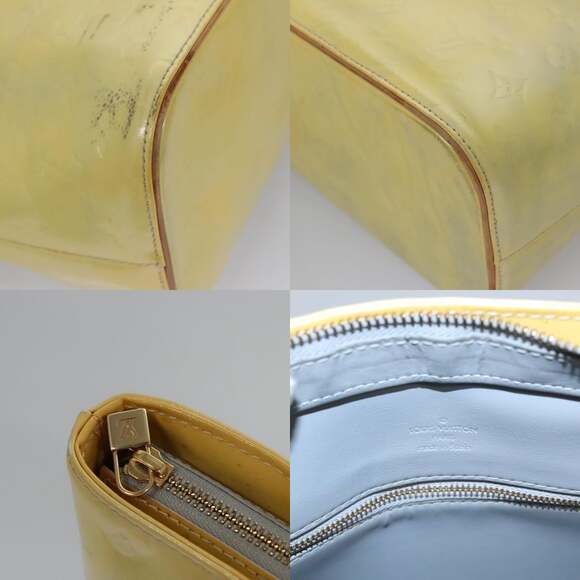 LOUIS VUITTON Monogram Vernis Houston Hand Bag Baby Blue M91005 - Picture 11 of 13